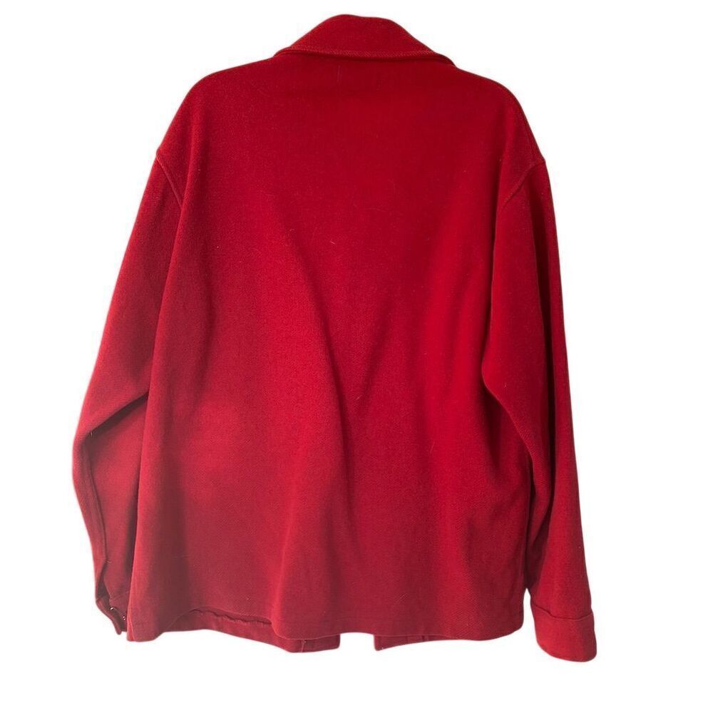 Pendleton Men's Vintage 1960s Red Wool Bomber Jacket Size M - Picture 6 of 8